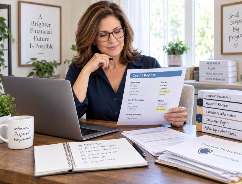Good Credit Report, after timeshare exit