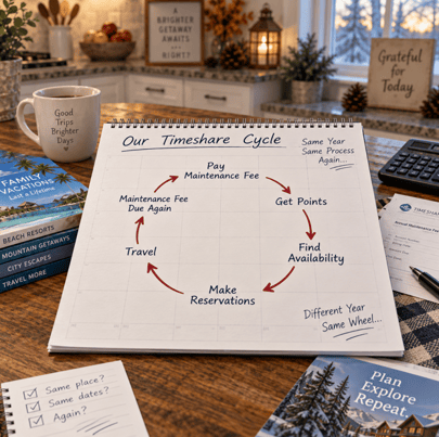 Timeshare Maintenance Fee Wheel, screenshot